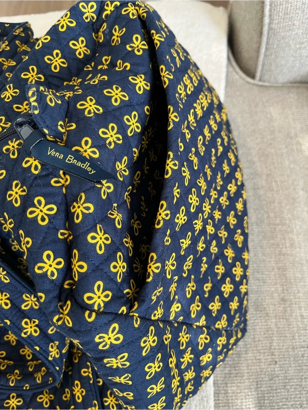 Vera Bradley US Navy Quilted Large Tote - Picture 4 of 7